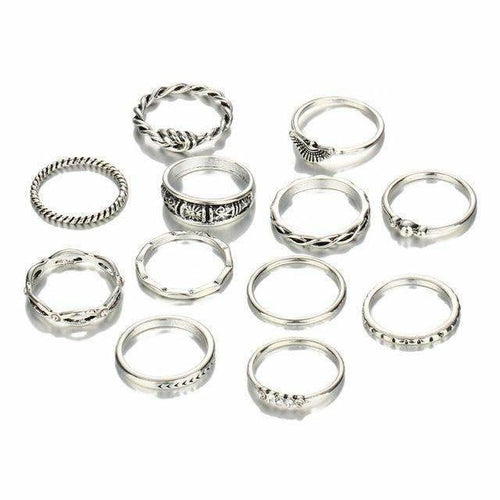 Golden Ring Set – Conjunto de Anéis Dourados - Estilo e sofisticação